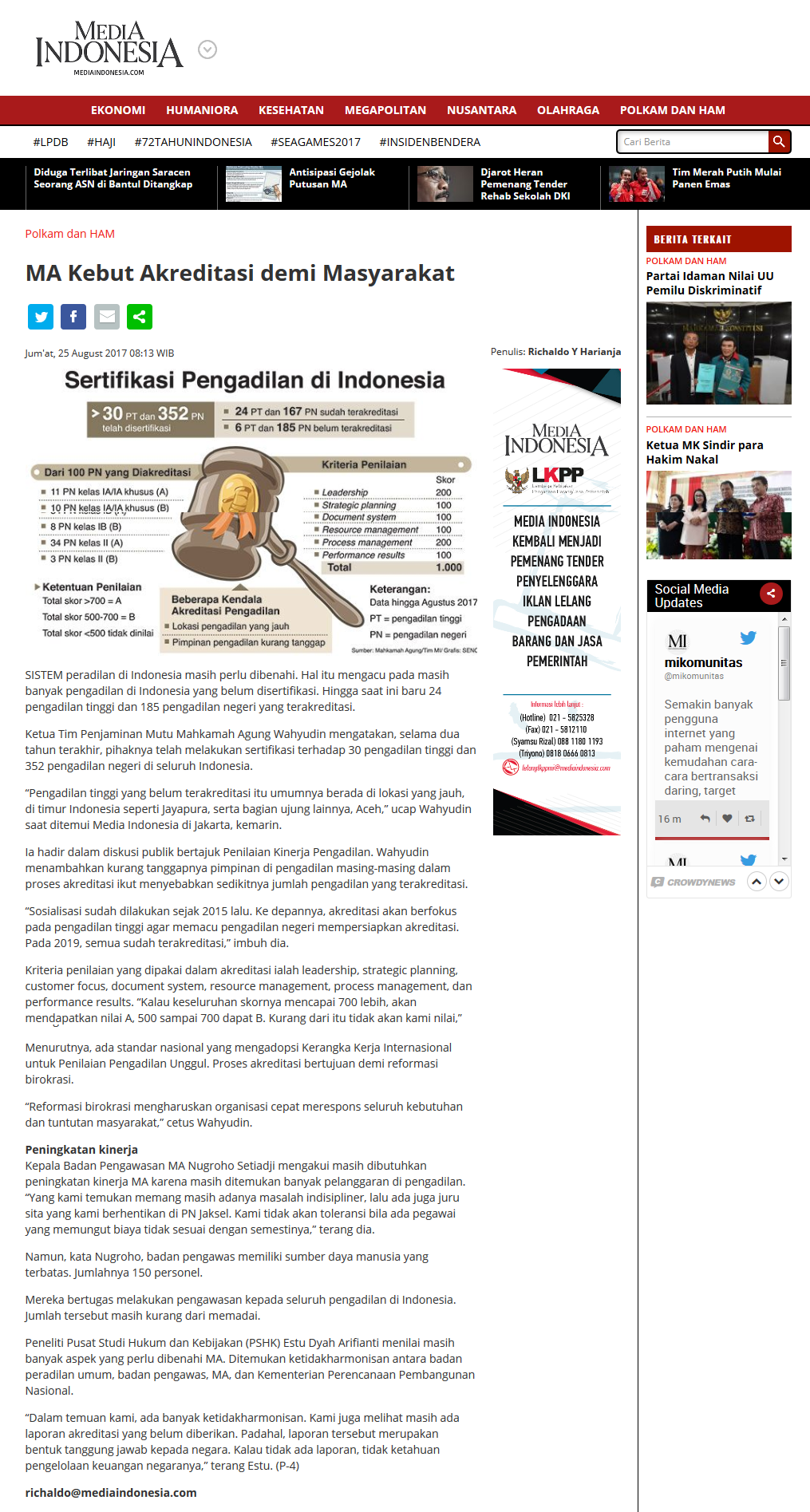 MA Kebut Akreditasi demi Masyarakat Media Indonesia-crop