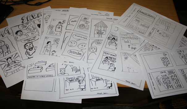 Workshop Komik Curhat Politik Nov 2013