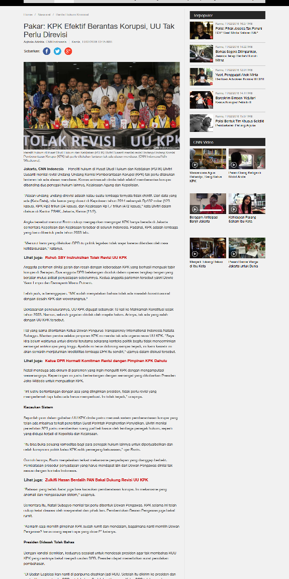 CNN-Pakar_KPK_Efektif_Berantas_Korupsi,_UU_Tak_Perlu_Direvisi_-_2016-02-12_09.24.04
