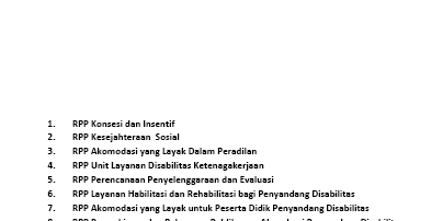 RPP Disabilitas