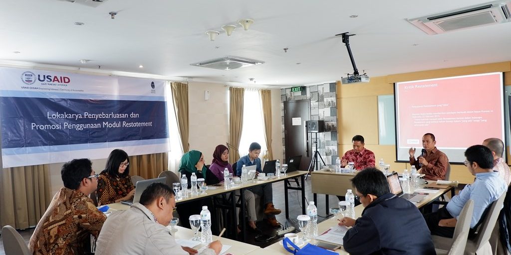 Lokakarya Penyebarluasan & Promosi Penggunaan Modul Restatement-2, 24Okt18 (2)